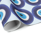 Nazar Evil Eye Protection Amulet Blue Beet Symbol Geschenkpapier (Rolleneckpunkt)