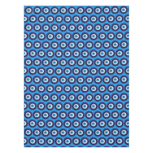 Nazar Evil Eye Protection Amulet Blue Beet Symbol Tischdecke (Vorderseite)