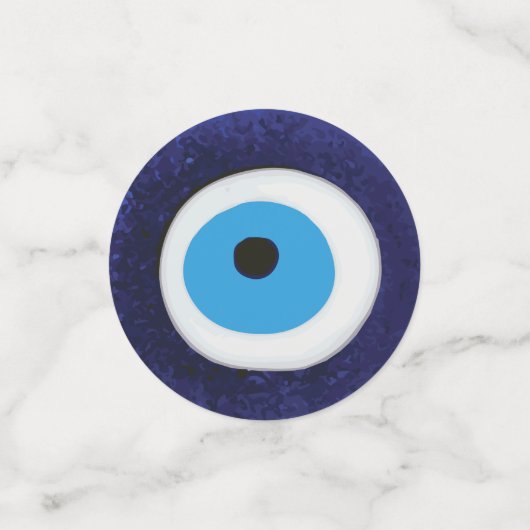 Nazar Evil Eye Protection Symbol Konfetti (Klein Vorderseite)