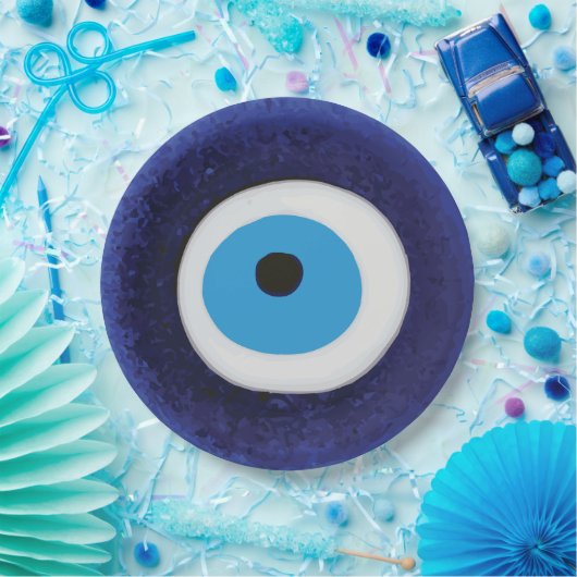 Nazar Evil Eye Protection Symbol Pappteller (Party)