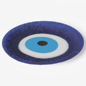Nazar Evil Eye Protection Symbol Pappteller (Schrägansicht)