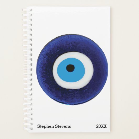 Nazar Evil Eye Protection Symbol Planer (Vorderseite)