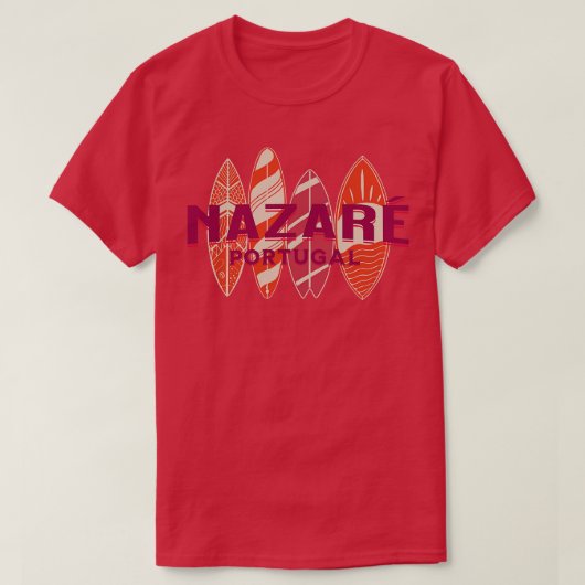 Nazar Portugal Big Wave Surfwellen T-Shirt (Design vorne)