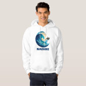Nazaré Big Wave Portugal Hoodie – Surf Coastline A (Vorne ganz)