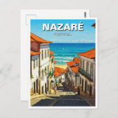 Nazare Portugal Postkarte (Vorne/Hinten)