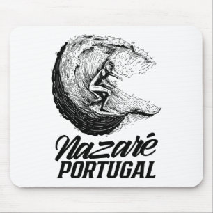 Nazaré Portugal Surfen Surfer Surf Welle  Mousepad
