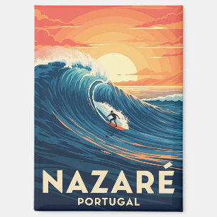 Nazare Portugal Surfing Magnet