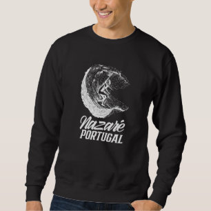 Nazaré Portugal Surfsurfer Wave Sweatshirt