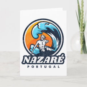 Nazare Portugal Surfwettbewerb Vintage Surf S Karte
