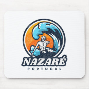 Nazare Portugal Surfwettbewerb Vintage Surf S Mousepad
