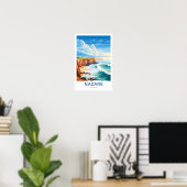 Nazare Portugal Travel Print Poster (Heimbüro)