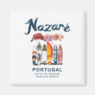 Nazare Portugal Vintage Surfen _4  Magnet