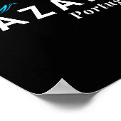 Nazare Portugal Wave Surf Surfing Surfer Poster (Ecke)