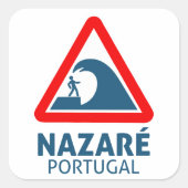 Nazare Quadratischer Aufkleber (Vorderseite)