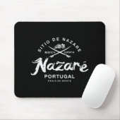 Nazare Rtugal Vintage Retro Surfing 988  Mousepad (Mit Mouse)
