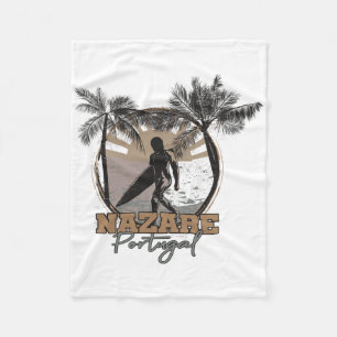 Nazare Surfer I Portugal Retro I Surfen I Nazare Fleecedecke