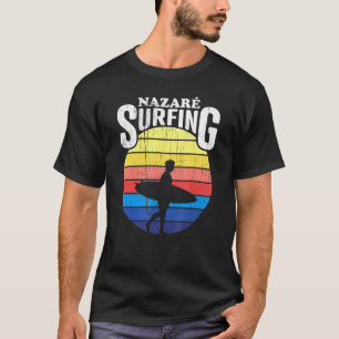 Nazare Surfing Portugal Souvenir Surfer T-Shirt