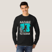 Nazaré Veteran Wave Surfing Surfer Surf T-Shirt (Vorne ganz)