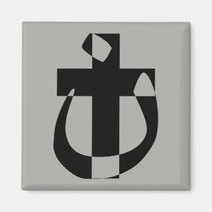 Nazarener-Symbol-Solidaritäts-Christen-Kreuz-Magne Magnet