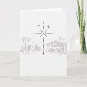 Nazarener Weihnachtsstimmung • Minimalistischer He Karte