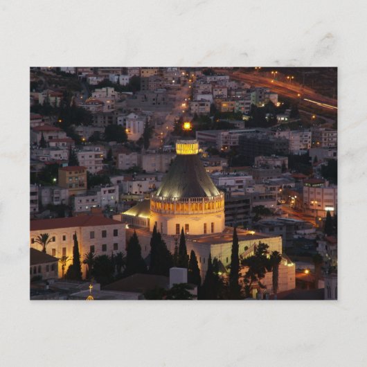 Nazareth, die Stadt der Eltern Jesu Postkarte (Vorderseite)