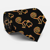 Nazca Affe in Blume 2 Krawatte (Gerollt)