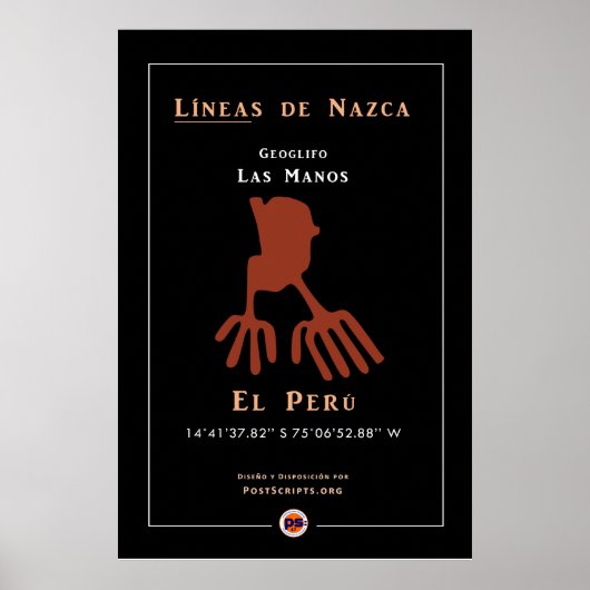 Nazca Geoglyphen-Hands Poster (Vorne)