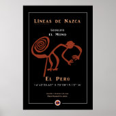 Nazca Geoglyphen-Monkey Poster (Vorne)