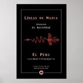 Nazca Geoglyphs-Alcatraz Poster