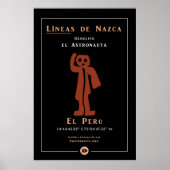 Nazca Geoglyphs-Astronaut Poster (Vorne)