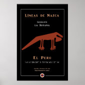 Nazca Geoglyphs-Iguana Poster (Vorne)