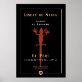 Nazca Geoglyphs-Lizard Poster (Vorne)