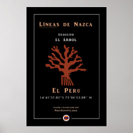 Nazca Geoglyphs-Tree Poster