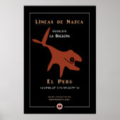 Nazca Geoglyphs-Whale Poster (Vorne)