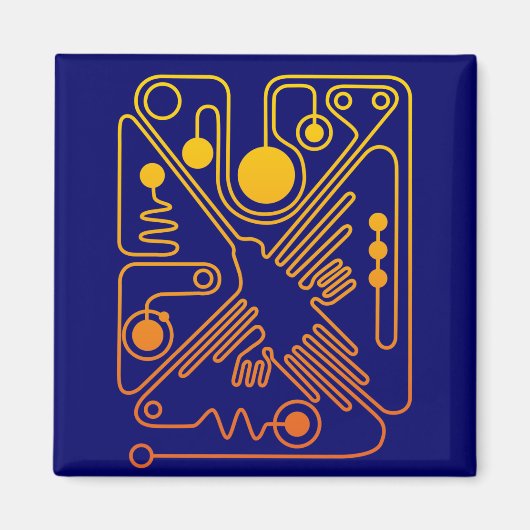 Nazca Hummingbird 3 Magnet (Vorne)