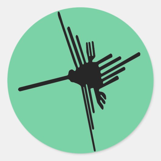 Nazca Hummingbird Aufkleber (Vorderseite)