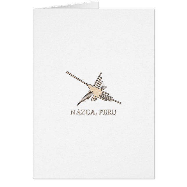 Nazca Hummingbird Geoglyph Newsprint (Vorne)