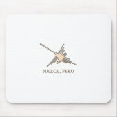 Nazca Hummingbird Geoglyph Newsprint Mousepad (Vorne)