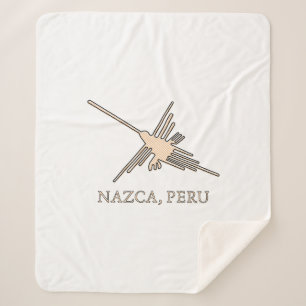 Nazca Hummingbird Geoglyph Newsprint Sherpadecke