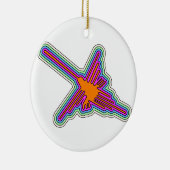 Nazca Hummingbird Peru Drawing Keramik Ornament (Rechts)