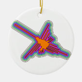 Nazca Hummingbird Peru Drawing Keramik Ornament (Vorne)