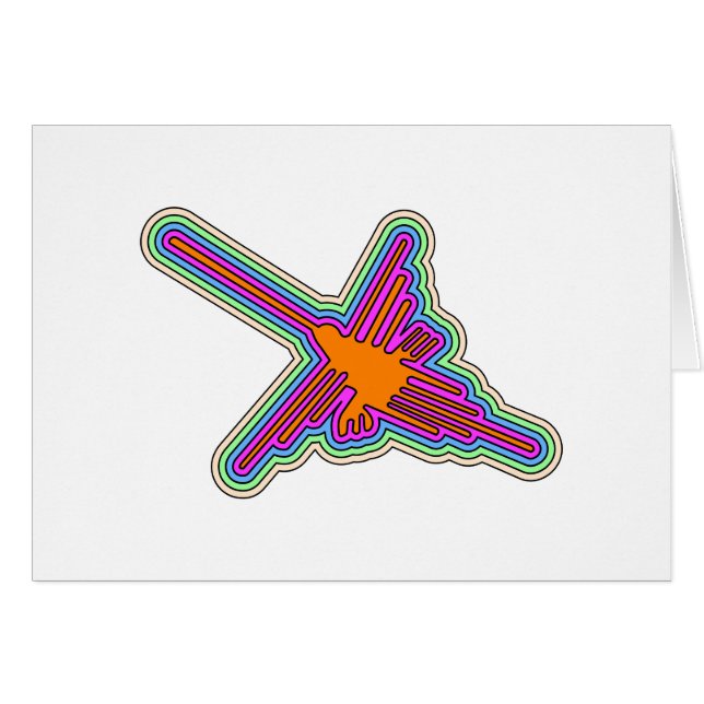 Nazca Hummingbird Peru Zeichnend (Vorderseite (Horizontal))