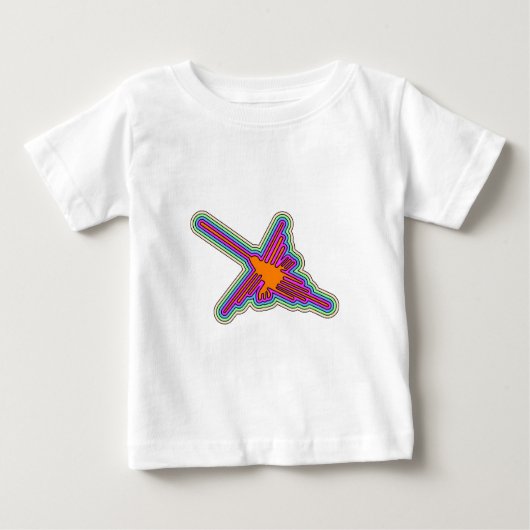Nazca Hummingbird Peru Zeichnend Baby T-shirt (Vorderseite)