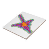 Nazca Hummingbird Peru Zeichnend Fliese (Seite)