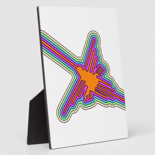 Nazca Hummingbird Peru Zeichnend Fotoplatte (Seite)