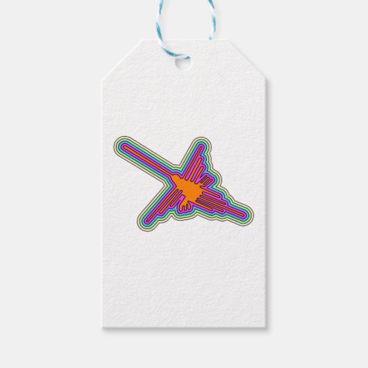 Nazca Hummingbird Peru Zeichnend Geschenkanhänger (Vorderseite)