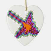 Nazca Hummingbird Peru Zeichnend Keramik Ornament (Rechts)