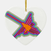 Nazca Hummingbird Peru Zeichnend Keramik Ornament (Vorne)