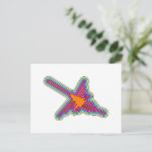 Nazca Hummingbird Peru Zeichnend Postkarte (Stehend Vorderseite)