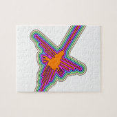 Nazca Hummingbird Peru Zeichnend Puzzle (Horizontal)